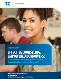 A screenshot of the Trellis report "Effective Counseling. Empowered Borrowers".