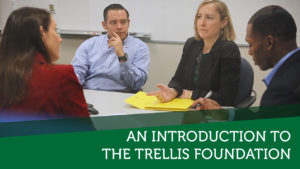 A screenshot image from the Introduction to the Trellis Foundation video from the 2018 Trellis Foundation Summit.